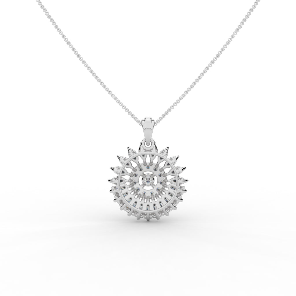 Luxe Floral  Diamond Pendant