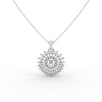 Luxe Floral  Diamond Pendant
