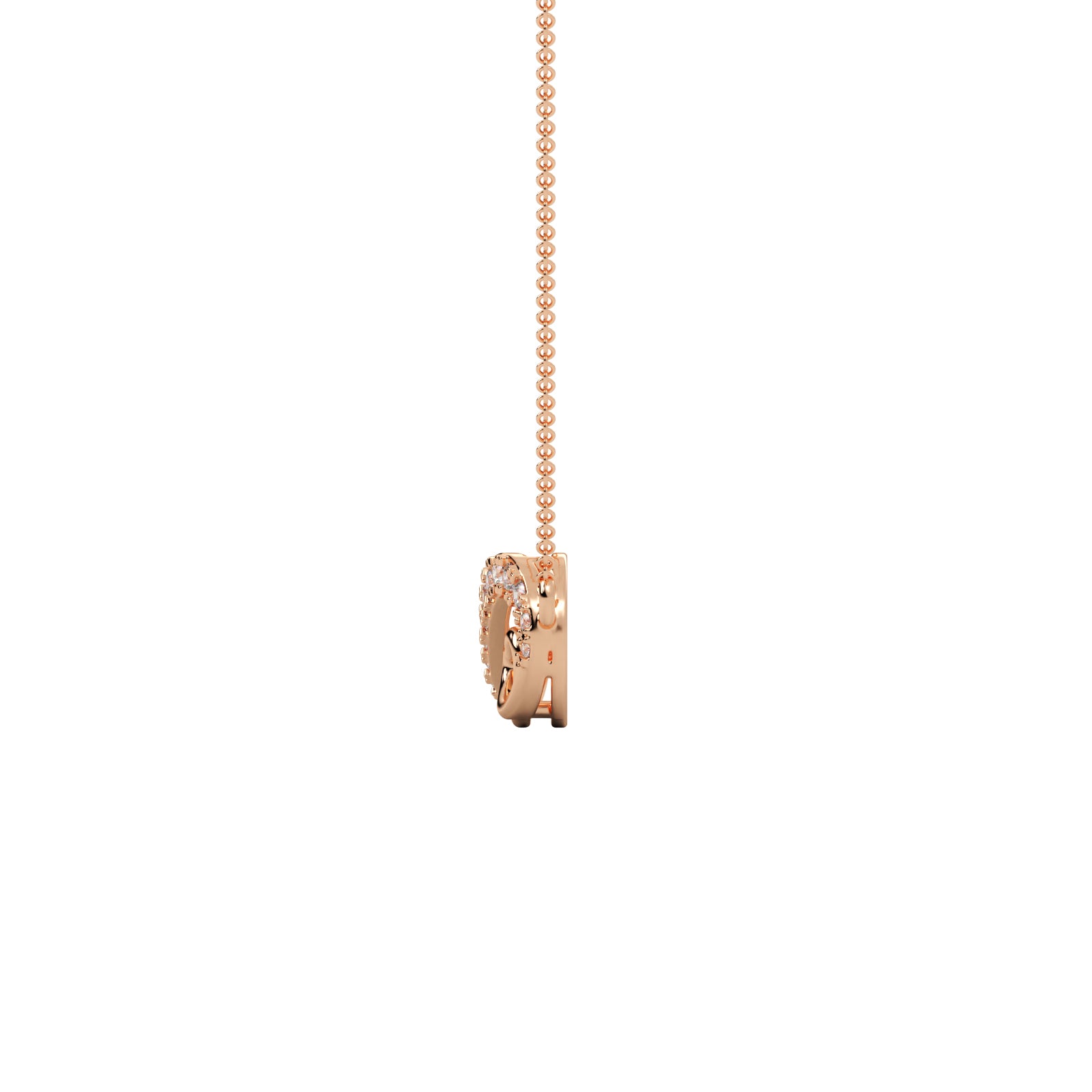 Sparkling Heart Infinity Pendant
