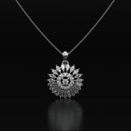 Luxe Floral  Diamond Pendant