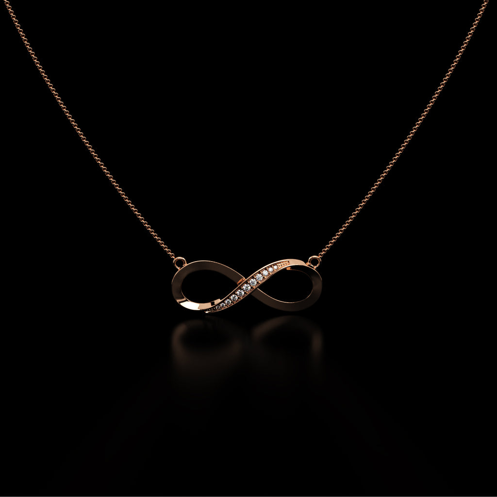 Accent Infinity Silver Pendant
