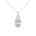 Oval Solitaire Infinity Knot Pendant