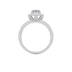 Micro Pave Halo Engagement Ring