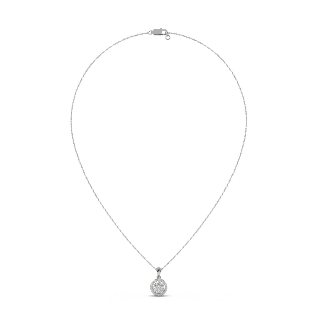 Illusion Round Diamond Pendant