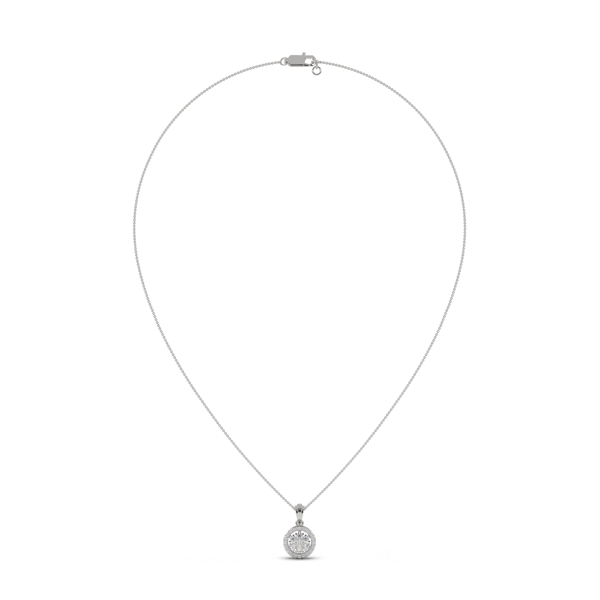 Illusion Round Diamond Pendant