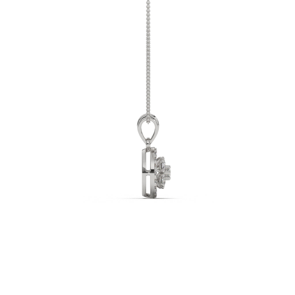 Illusion Round Diamond Pendant