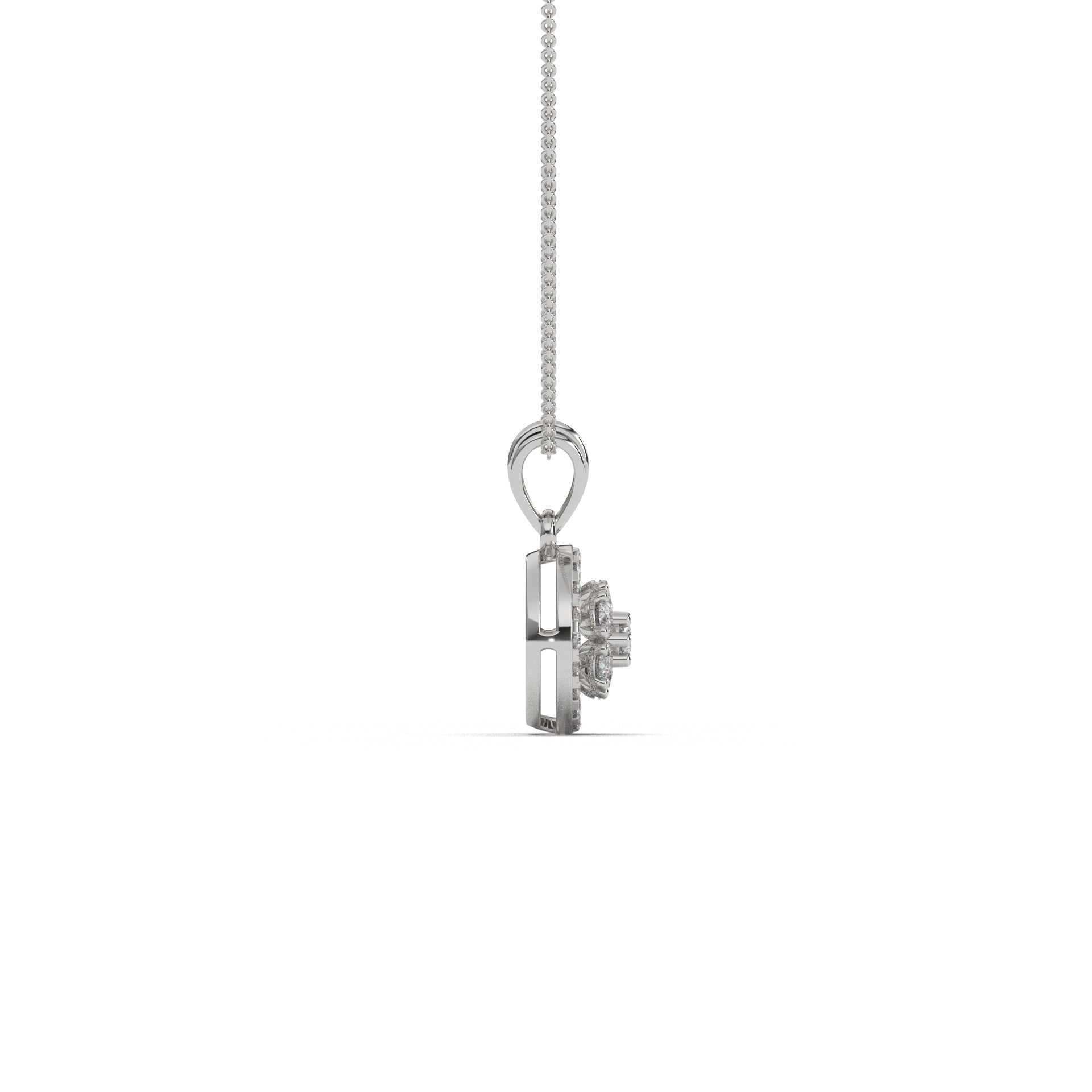 Illusion Round Diamond Pendant