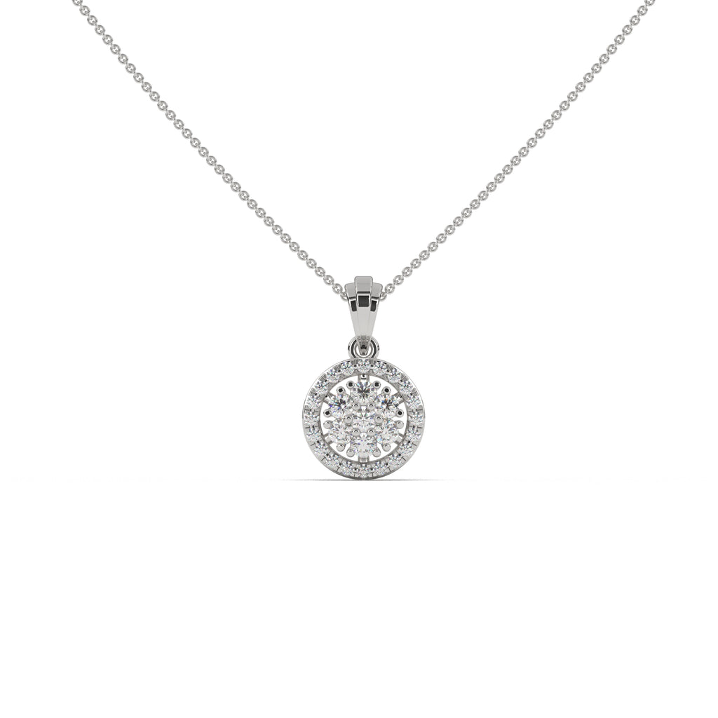 Illusion Round Diamond Pendant