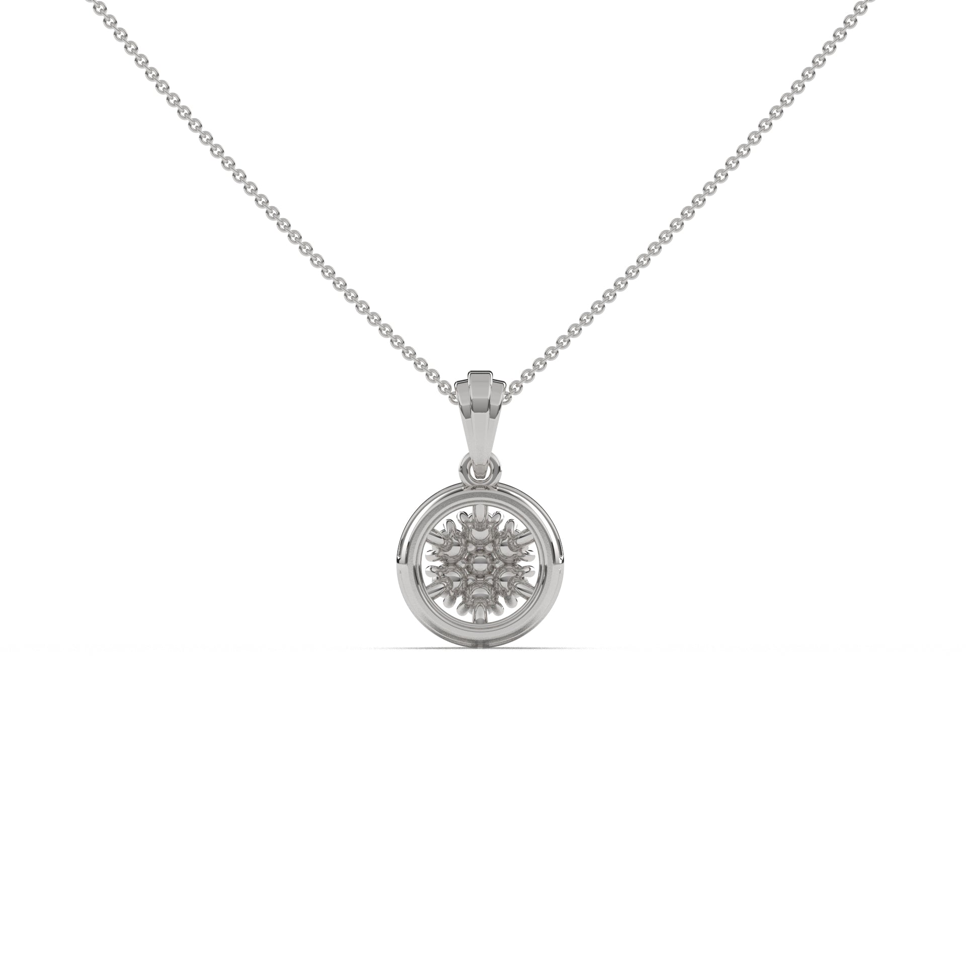 Illusion Round Diamond Pendant