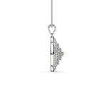 Load image into Gallery viewer, Chamfer Round Pave Pendant
