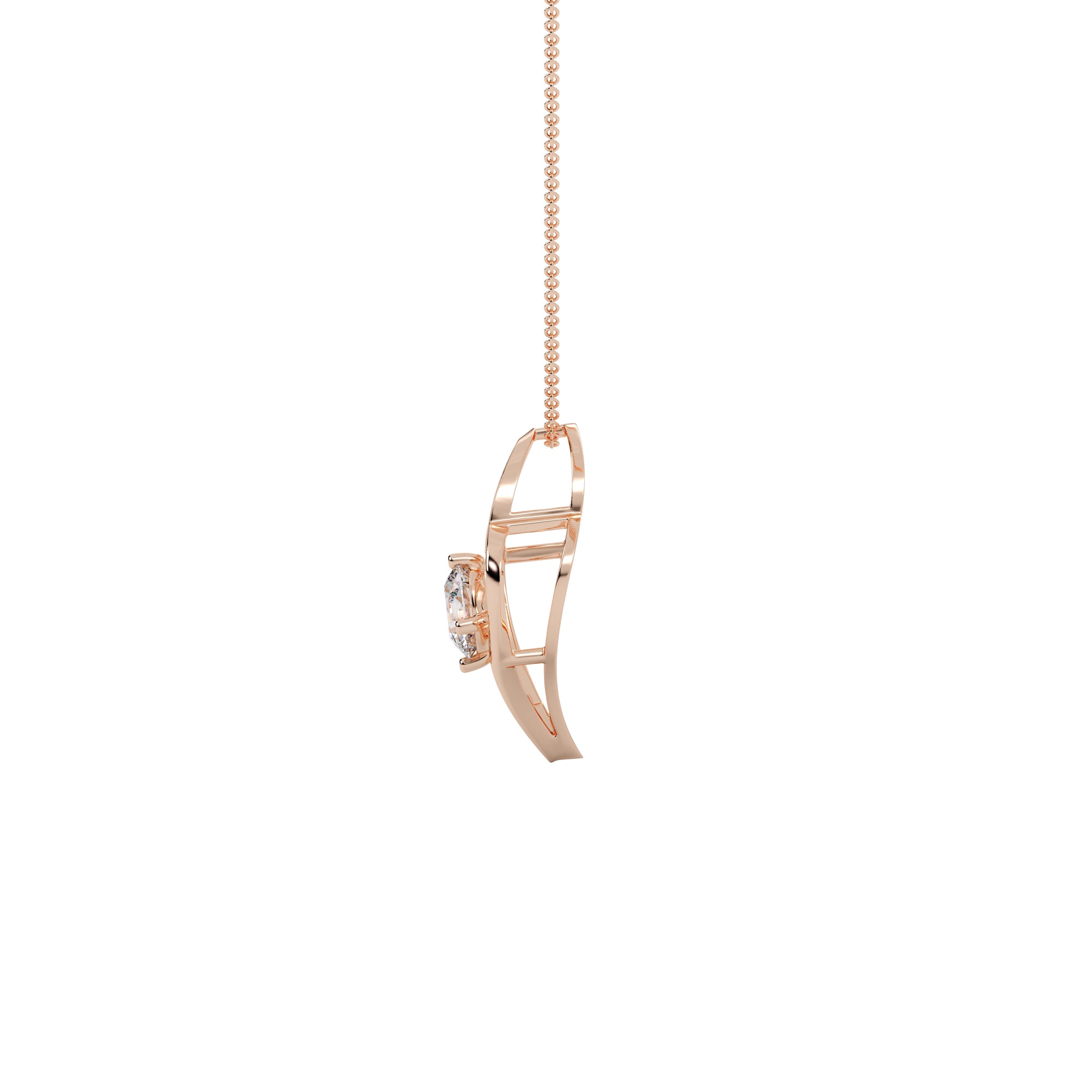 Careen Heart Solitaire Pendant