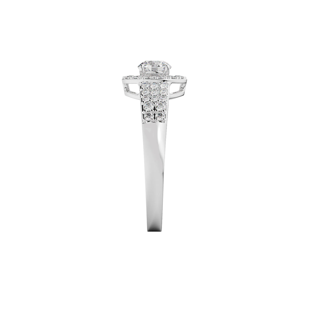 Twisted Solitaire Engagement Ring