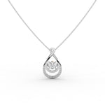 Load image into Gallery viewer, Dancing Solitaire Infinity Pendant
