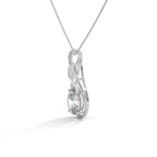 Oval Solitaire Infinity Knot Pendant