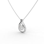 Load image into Gallery viewer, Dancing Solitaire Infinity Pendant
