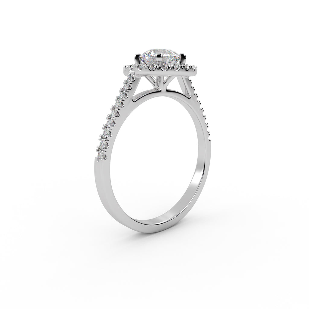Queen Solitaire Diamond Ring