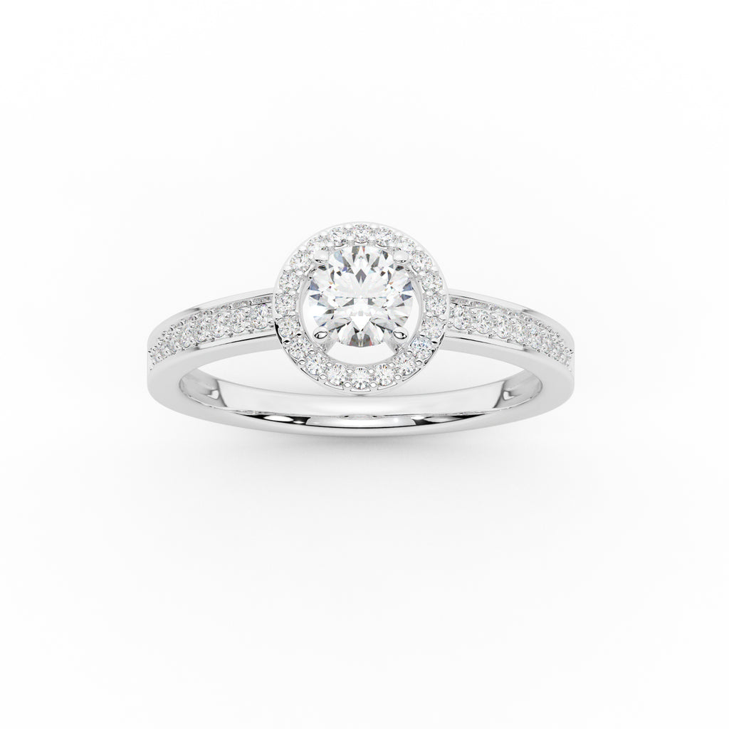 Classic Halo Engagement Ring