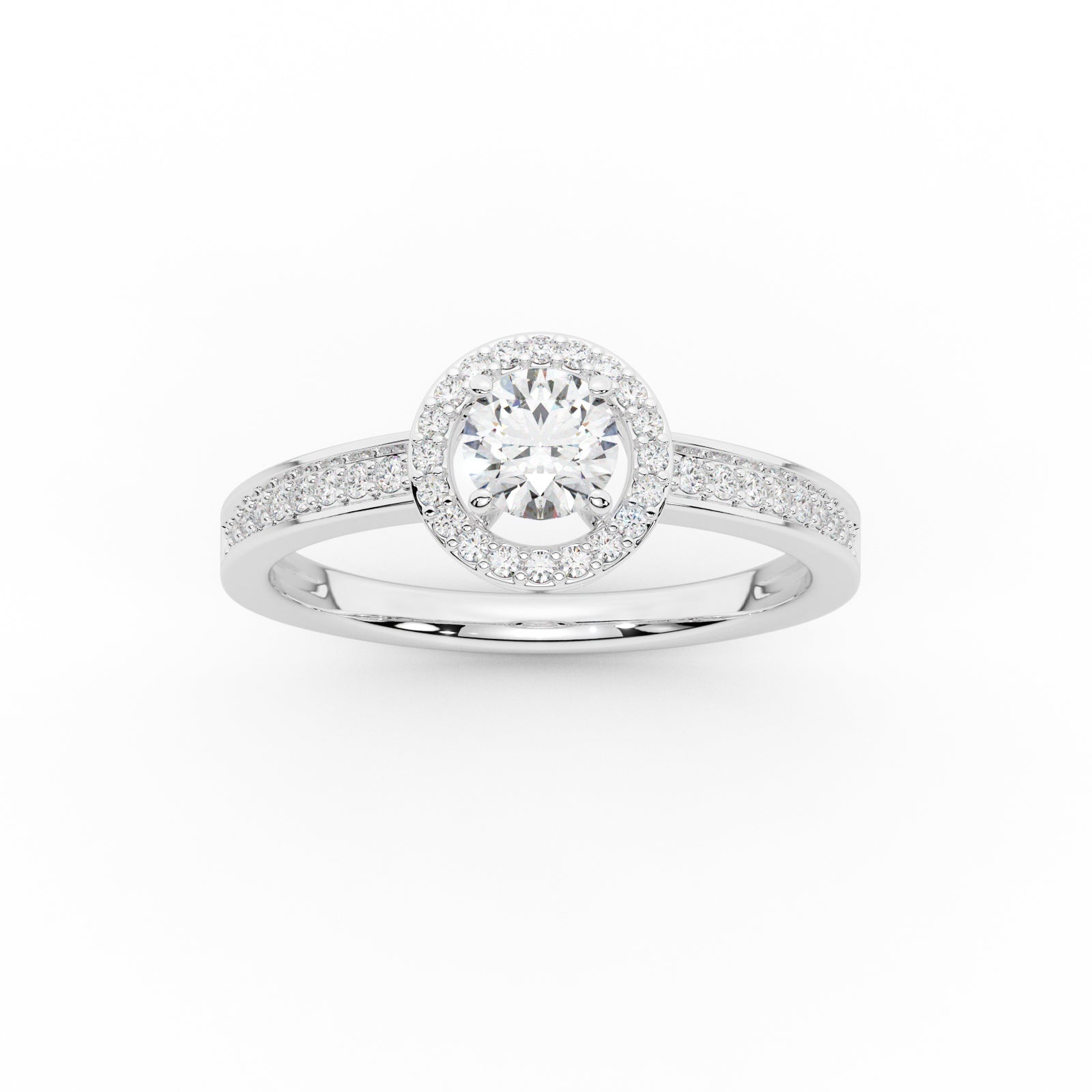 Classic Halo Engagement Ring