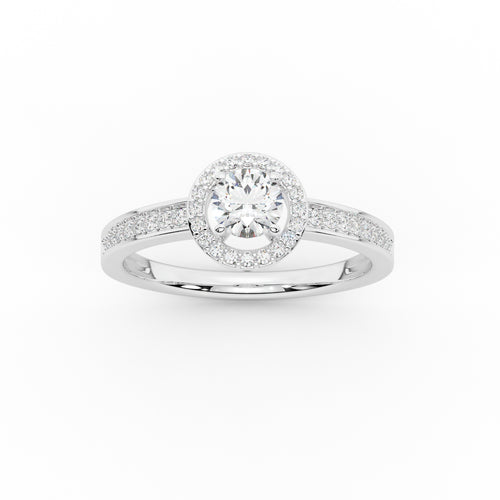 Classic Halo Engagement Ring
