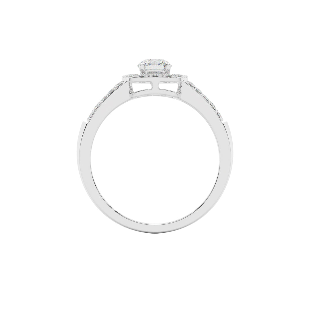 Twisted Solitaire Engagement Ring