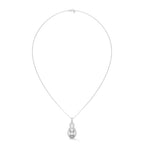 Oval Solitaire Infinity Knot Pendant