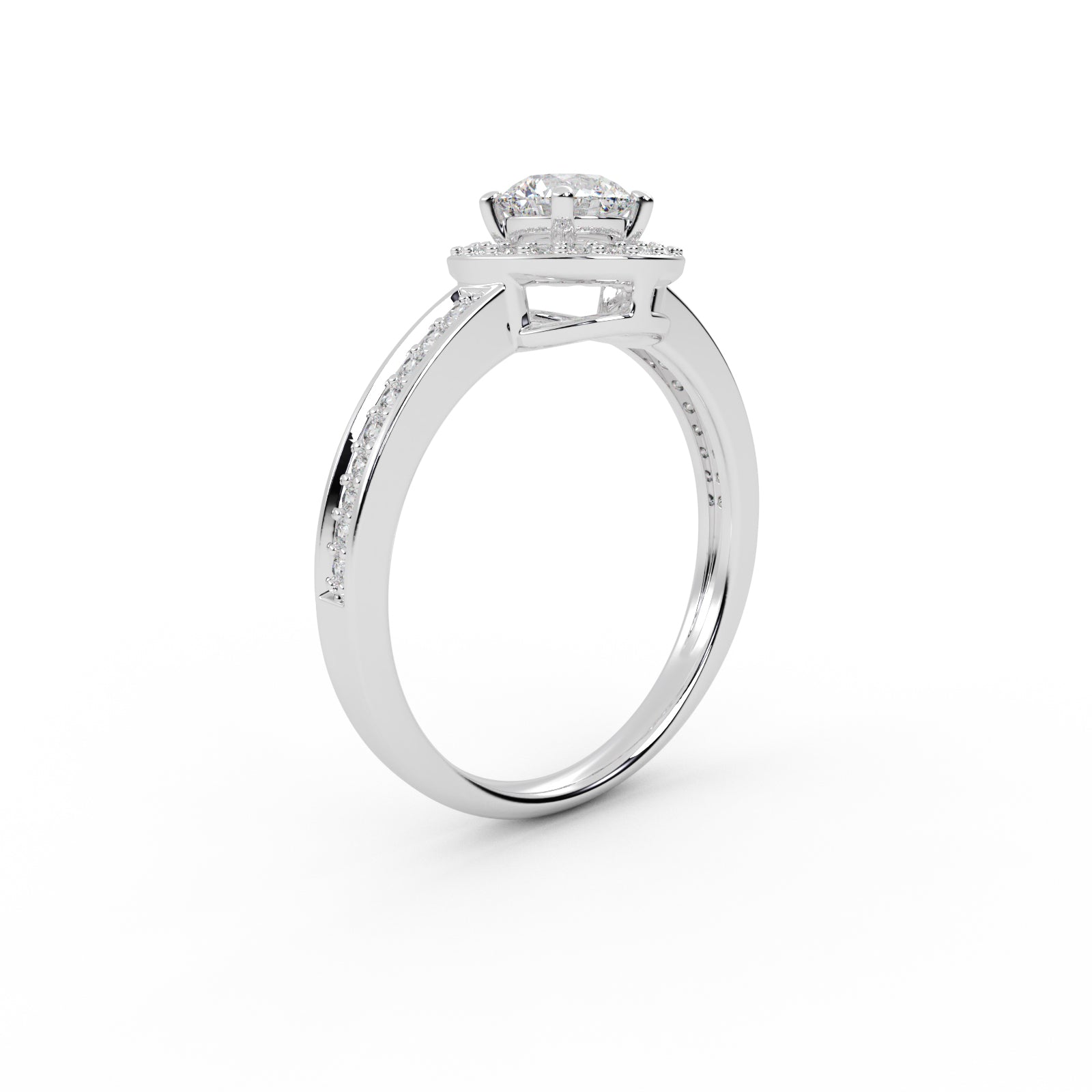 Classic Halo Engagement Ring