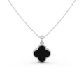 Clover Black Onyx Pendant