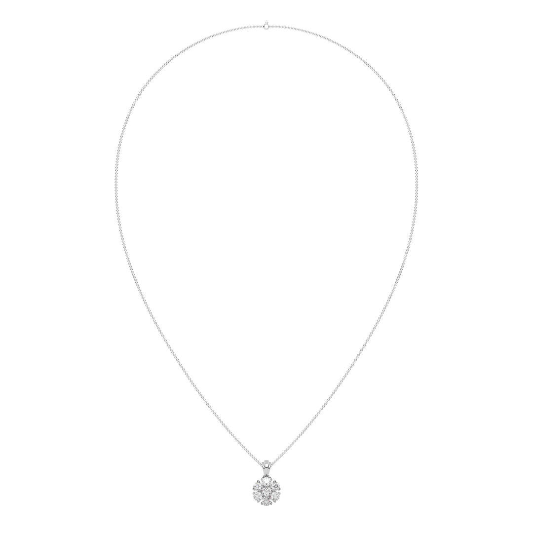 Cluster Round Diamond Designer Pendant