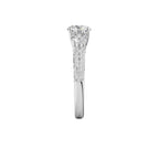 Royal Crown Tri Stone Engagement Ring