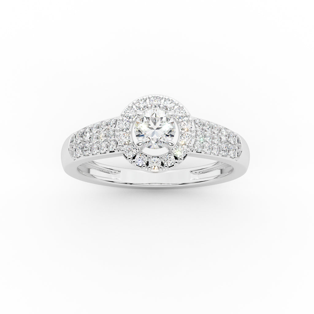 Twisted Solitaire Engagement Ring