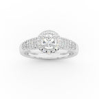 Twisted Solitaire Engagement Ring