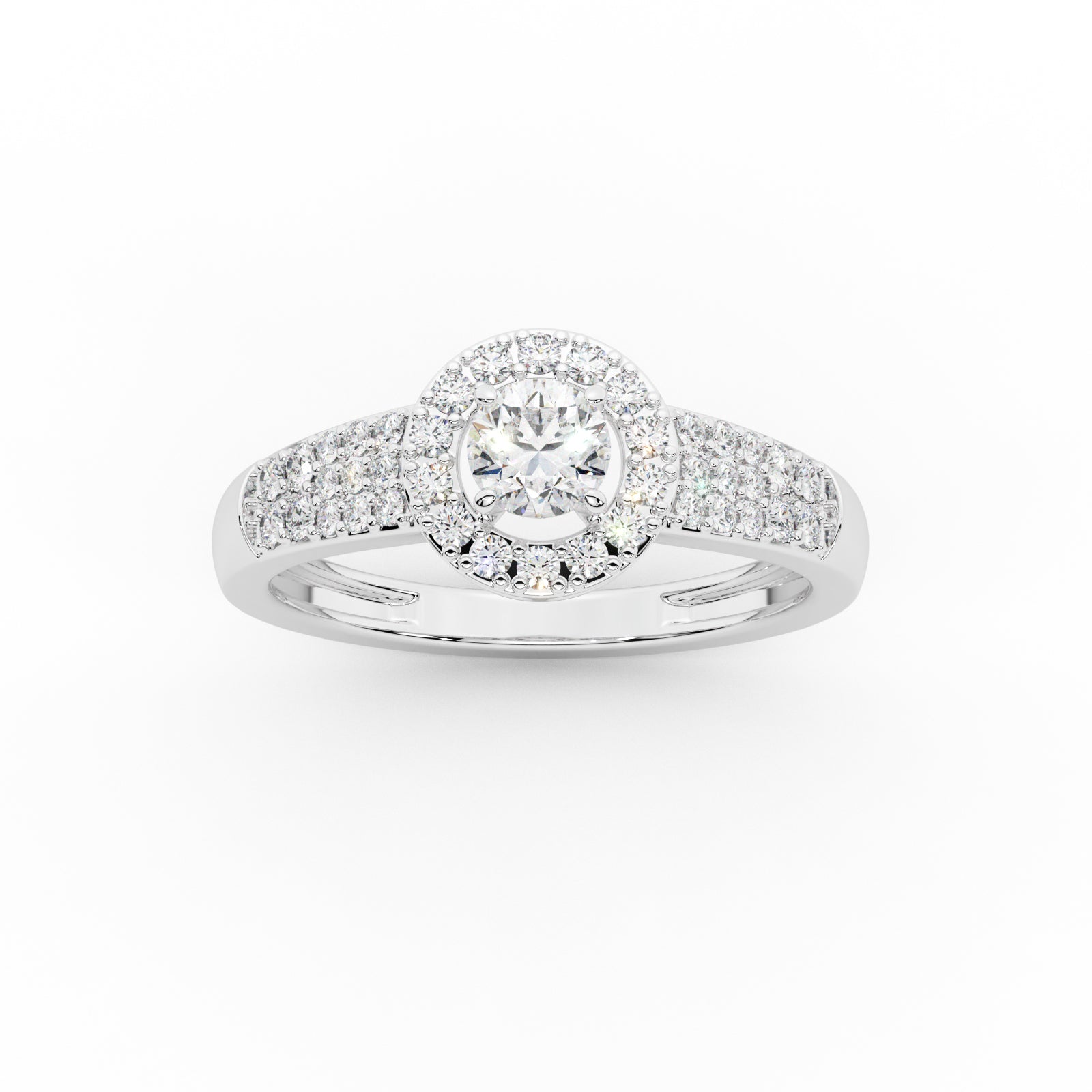Twisted Solitaire Engagement Ring