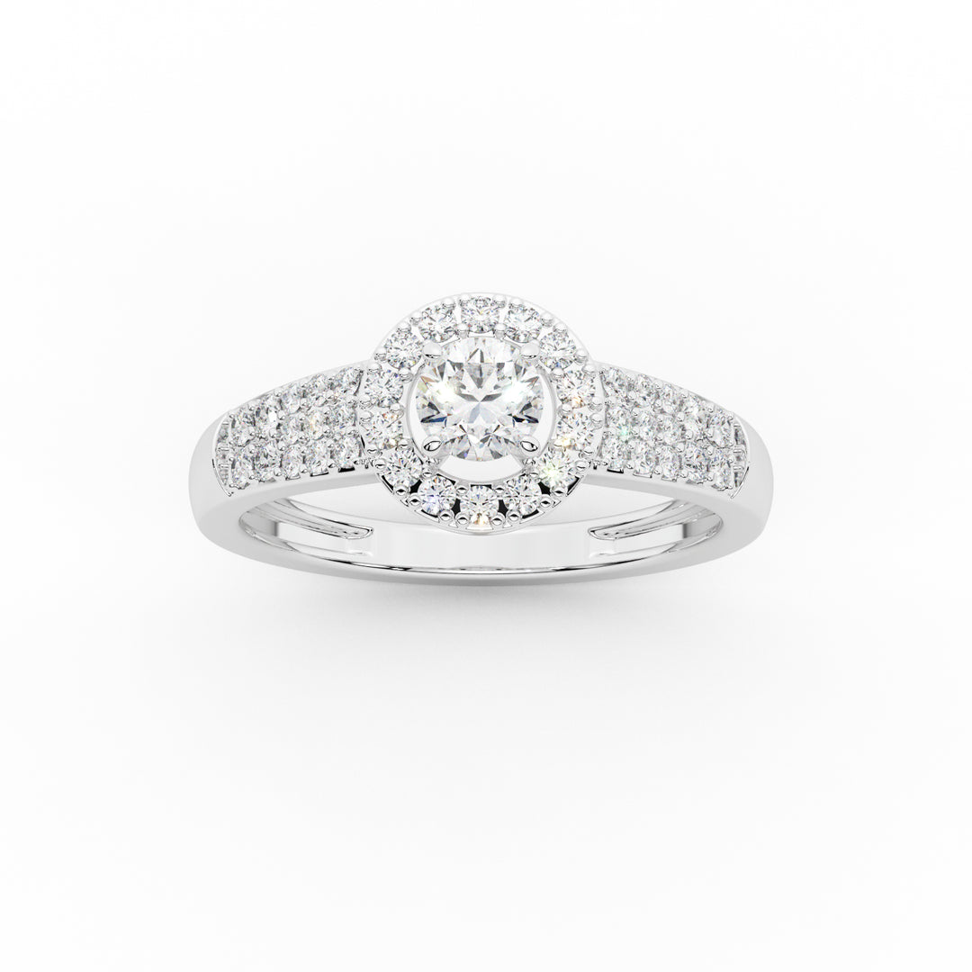 Twisted Solitaire Engagement Ring