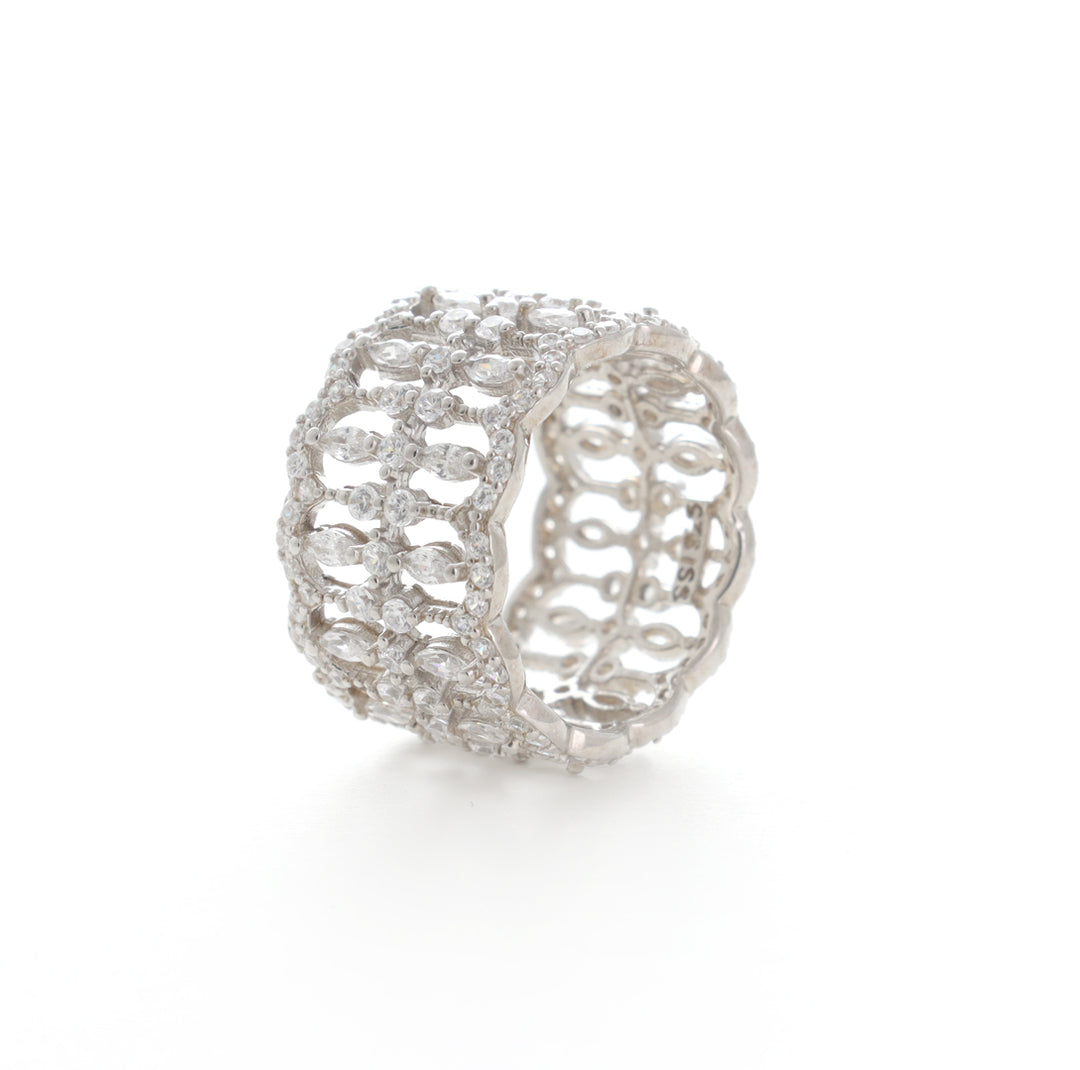Fusions Silver Ring Band