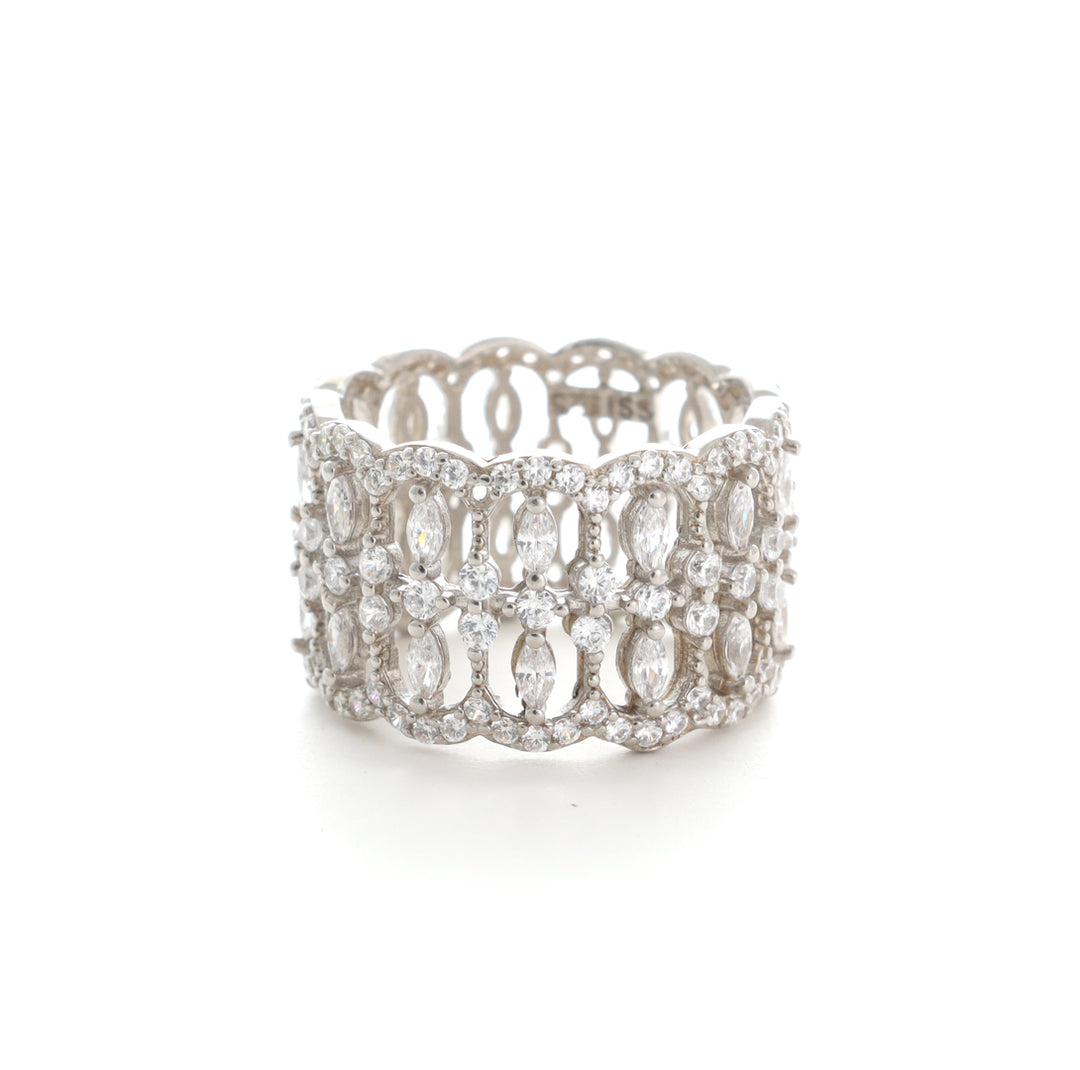 Fusions Silver Ring Band