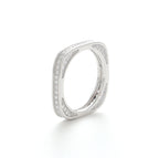 Square Trendy Silver Ring