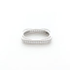 Square Trendy Silver Ring