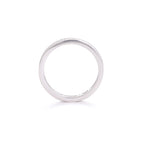 Round Cut Silver Band
