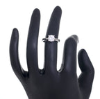 Charm Solitaire Silver Ring