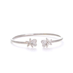 Load image into Gallery viewer, Flower Kada Silver Bracelet
