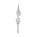 Load image into Gallery viewer, Flower Kada Silver Bracelet
