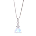 Yellow Crystal Silver Pendant