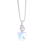 Load image into Gallery viewer, Heart Yellow Crystal Silver Pendant
