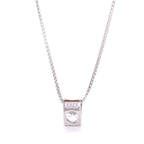 Solitaire Charm Chain Pendant