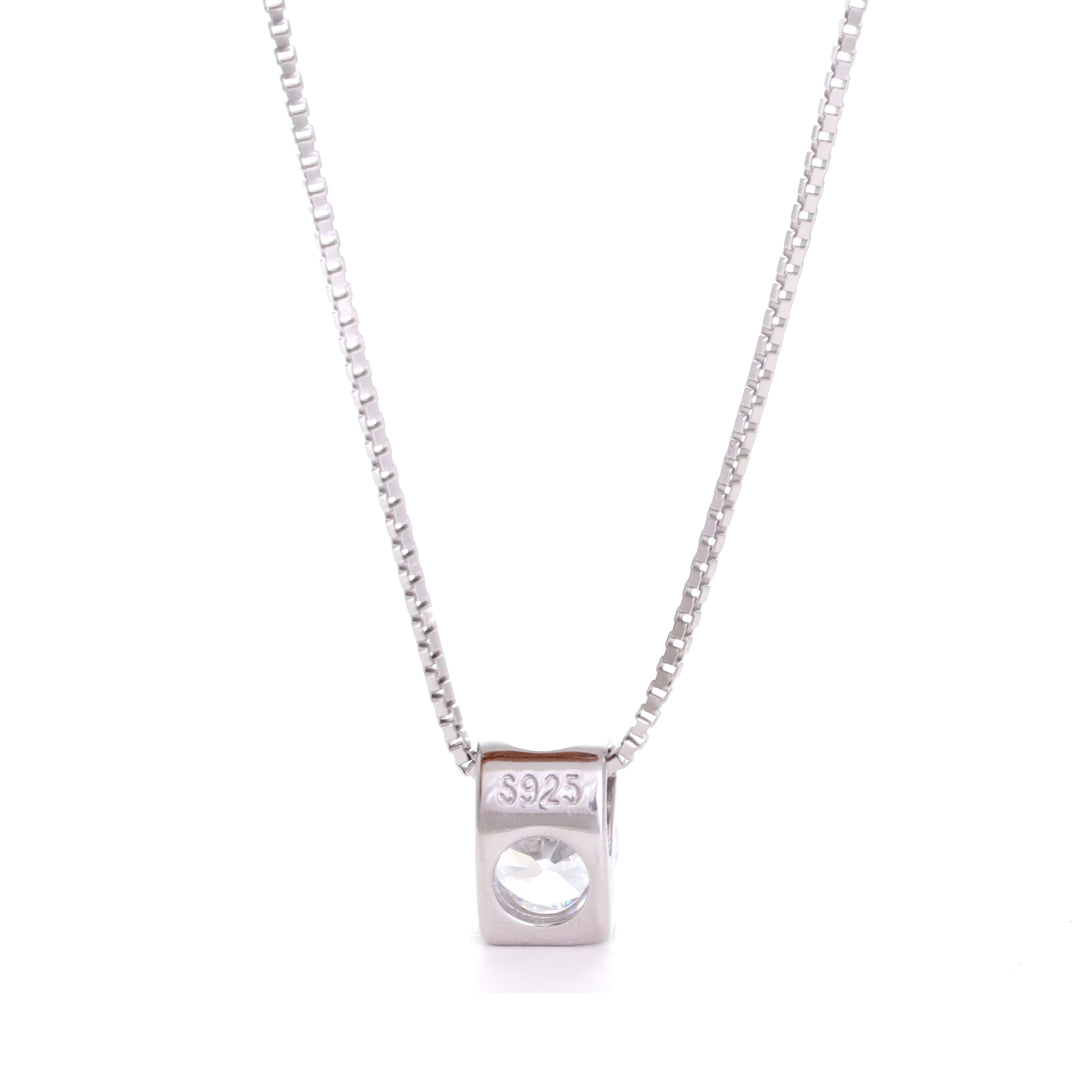 Solitaire Charm Chain Pendant