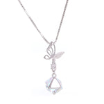 Load image into Gallery viewer, Butterfly Crystal Silver Pendant
