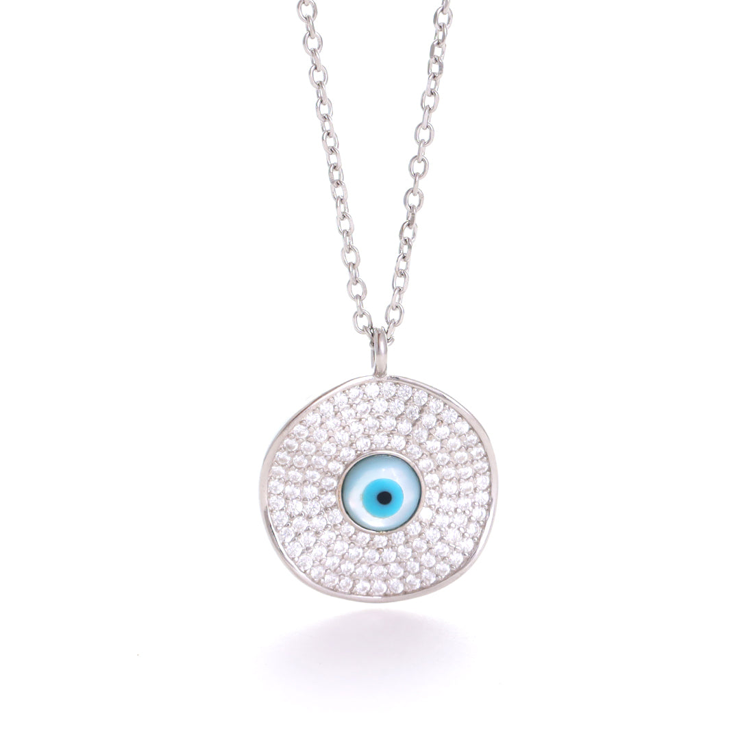 Classic Evil Eye Silver Pendant