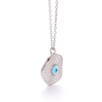 Classic Evil Eye Silver Pendant