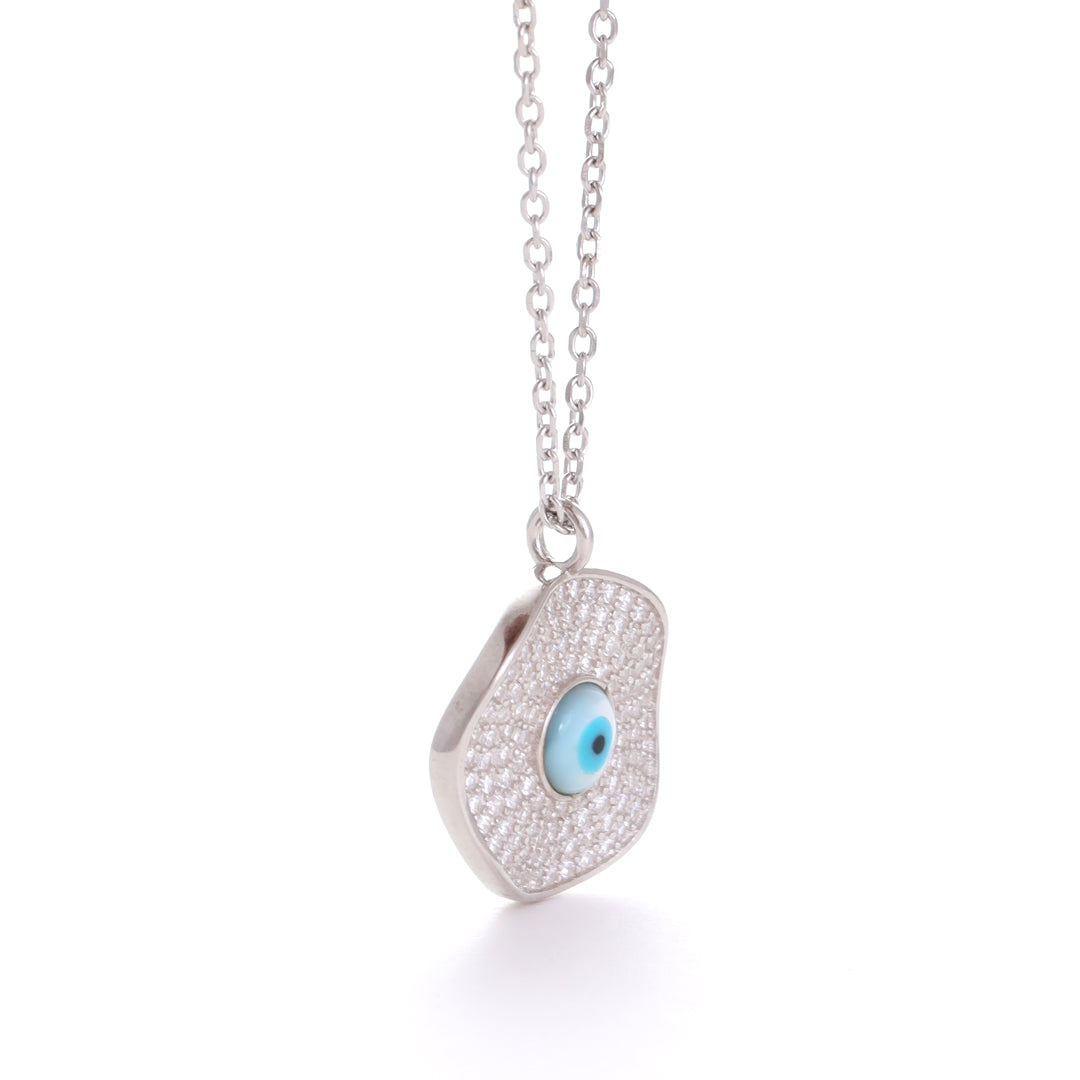Classic Evil Eye Silver Pendant