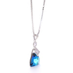 Load image into Gallery viewer, Blue Cristal Silver Pendant
